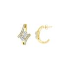 Diamond Blossom 1/2 Ct. T.w. White Diamond 10k Gold Drop Earrings