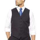Stafford Wool Stripe Suit Vest - Classic Fit