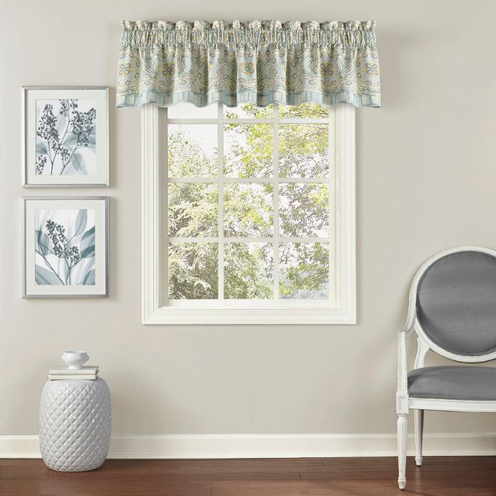 Waverly Astrid Rod-pocket Tailored Valance