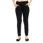 24/7 Comfort Apparel 2-pocket Straight Leg Knit Pull-on Pants