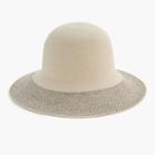 J.Crew Contrast-brimmed hat in cotton