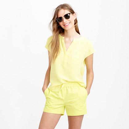 J.Crew Cotton faille pull-on short