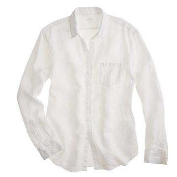 J.Crew Slim Irish linen shirt