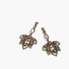 J.Crew Lotus pav&eacute; earrings