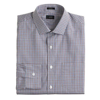 J.Crew Ludlow shirt in brown tattersall