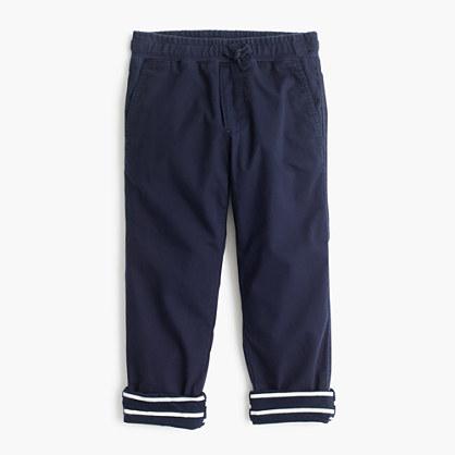 J.Crew Boys' lined chino pull-on pant