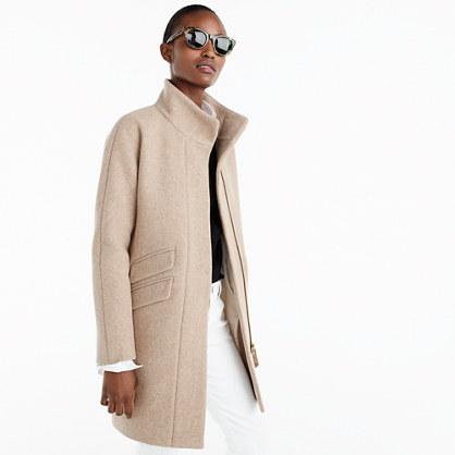 J.Crew Cocoon coat in Italian stadium-cloth wool