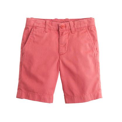 J.Crew Boys' Stanton short in garment-dyed chino