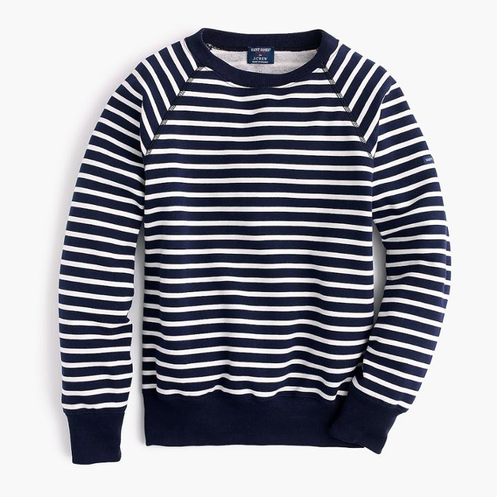 J.Crew Saint James for J.Crew striped sweatshirt