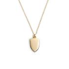 J.Crew 14k gold shield charm necklace with 16" chain