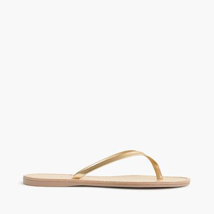 J.Crew Metallic leather Capri sandals