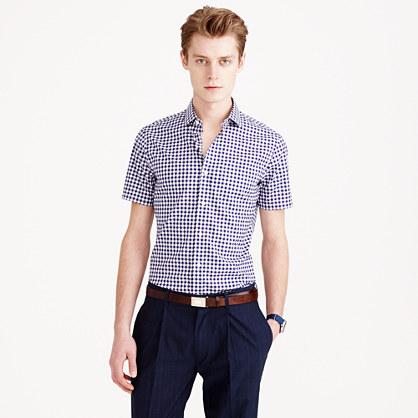 J.Crew Ludlow short-sleeve shirt in classic navy gingham