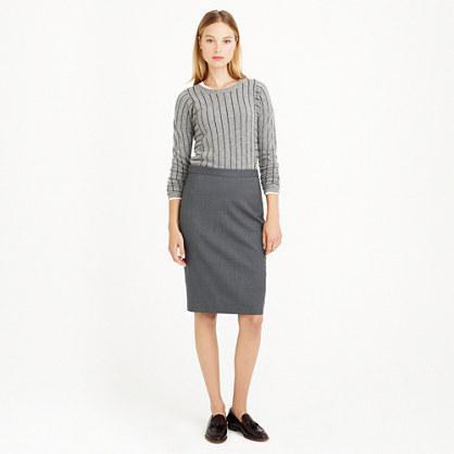 J.Crew Petite pencil skirt in Super 120s wool