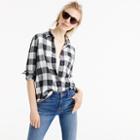 J.Crew Boy shirt in charcoal buffalo plaid