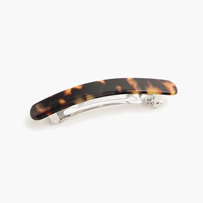 J.Crew Classic barrette in Italian tortoise