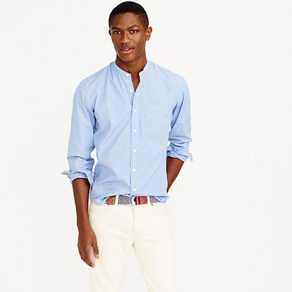 J.Crew Band-collar shirt in webber stripe