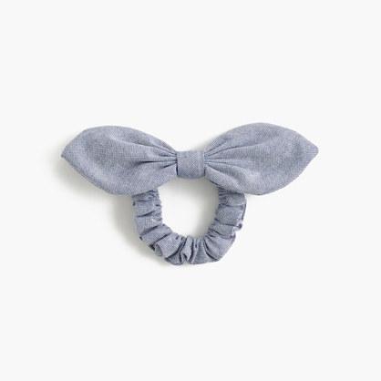 J.Crew Chambray bow hair tie