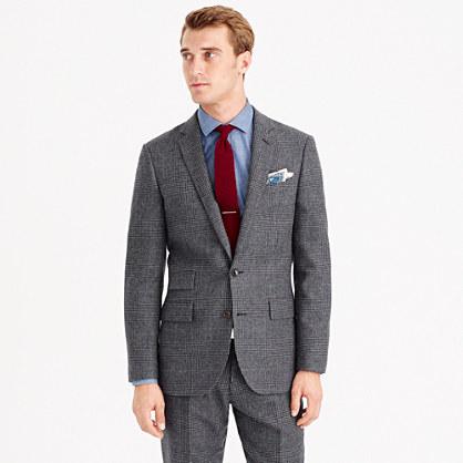 J.Crew Ludlow suit jacket in glen plaid Italian wool