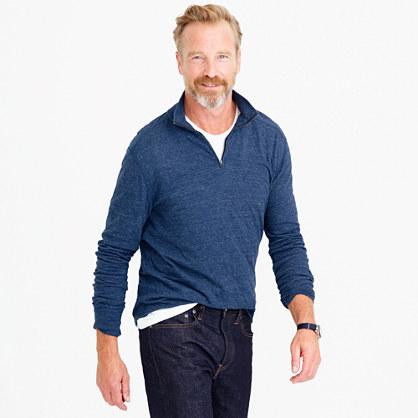 J.Crew Double-knit half-zip pullover