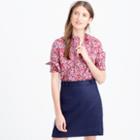 J.Crew Ruffle popover shirt in Liberty Art Fabrics Wiltshire print