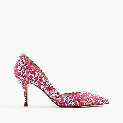 J.Crew Colette d'Orsay pumps in Liberty Art Fabrics Wiltshire print