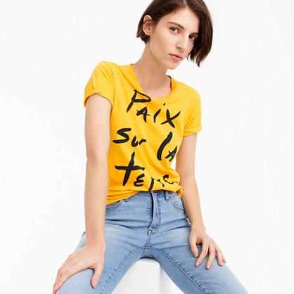 J.Crew Paix sur la terre T-shirt