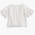 J.Crew Flutter-sleeve top