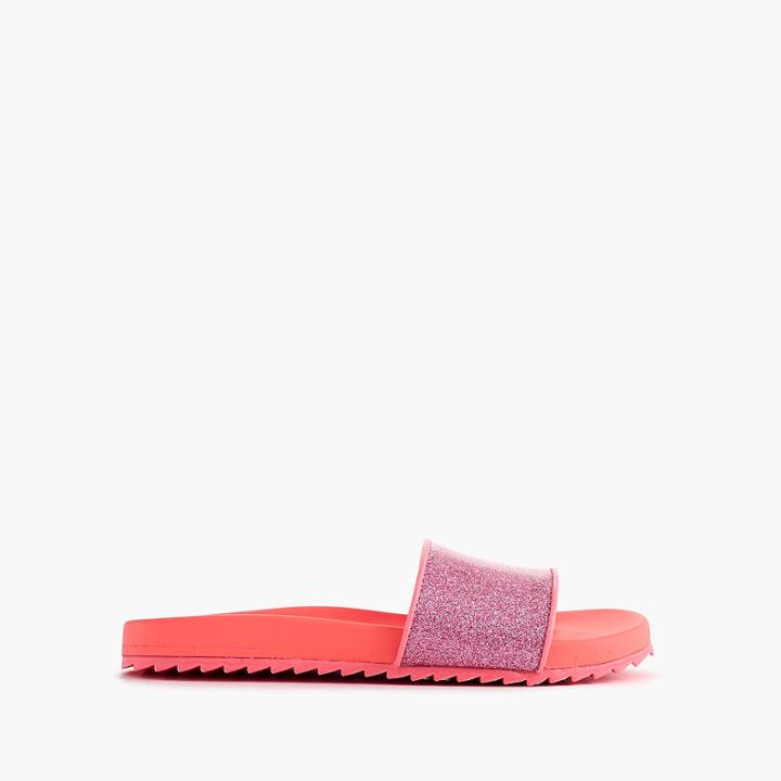 J.Crew Girls' glitter slip-on sandals