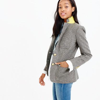 J.Crew Petite Rhodes blazer in puppytooth
