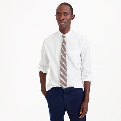 J.Crew Stretch Secret Wash shirt in white poplin