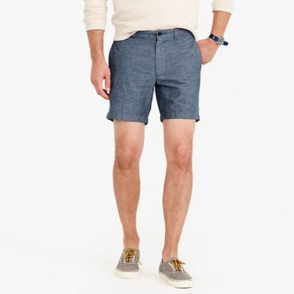 J.Crew 7 short in cotton-linen