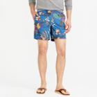 J.Crew 6.5 tab swim short in wild jungle print