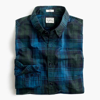 J.Crew Slim Secret Wash shirt in heather poplin plaid