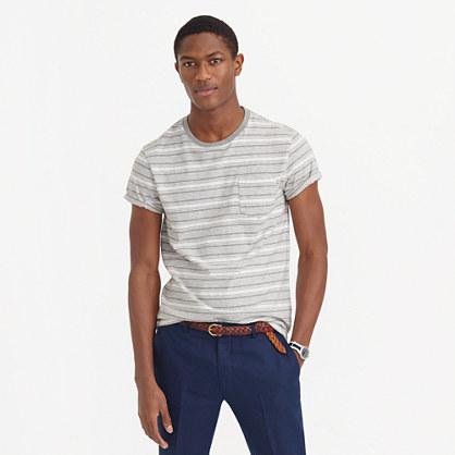 J.Crew Heathered T-shirt in grey stripe