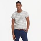 J.Crew Heathered T-shirt in grey stripe