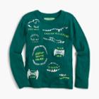 J.Crew Boys' long-sleeve glow-in-the-dark animal teeth T-shirt