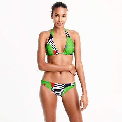 J.Crew Sliding halter bikini top in Ratti&reg; striped floral