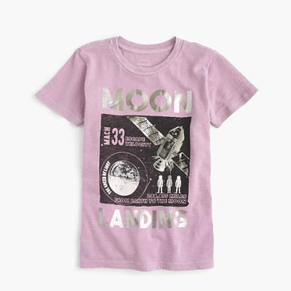 J.Crew Boys' glow-in-the-dark garment dyed moon mission T-shirt