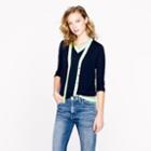J.Crew Lightweight merino cardigan with neon trim