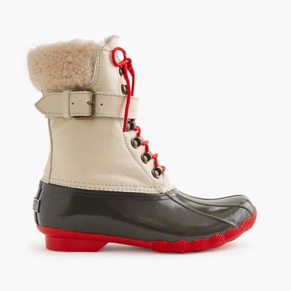 J.Crew Women's Sperry&reg; for J.Crew Shearwater buckle boots in colorblock