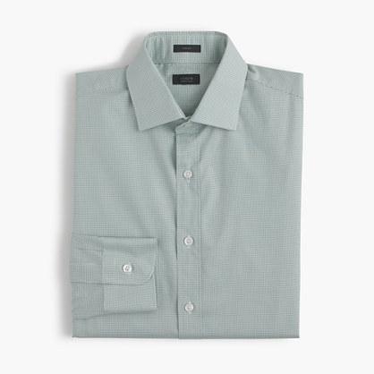 J.Crew Crosby shirt in green microgingham