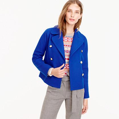 J.Crew Cropped double-breasted peacoat