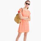 J.Crew Short-sleeve striped cotton dress