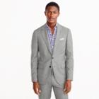 J.Crew Ludlow wide-lapel suit jacket in grey stretch Italian worsted wool