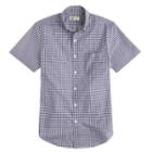 J.Crew Thomas Mason&reg; for J.Crew short-sleeve Ludlow shirt in navy gingham
