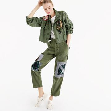J.Crew Atelier & Repairs X J.Crew army pant