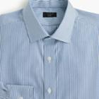 J.Crew Ludlow stretch two-ply easy-care cotton dress shirt in blue microstripe