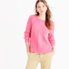 J.Crew Wool-blend pointelle cable sweater