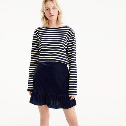 J.Crew Peplum velvet skirt