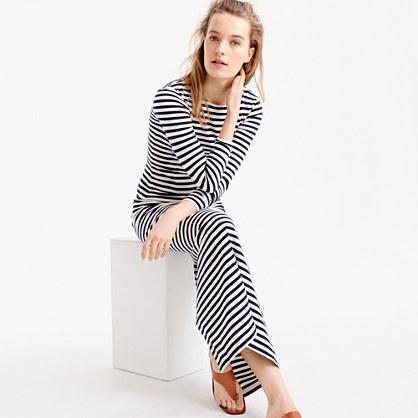 J.Crew Long-sleeve striped dress